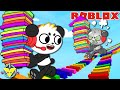 Robo Vs Combo! DON'T FALL IN ROBLOX SHORTCUT OBBY! Let's Play!!