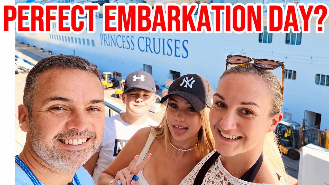 Our PERFECT Enchanted princess Embarkation....then this happened