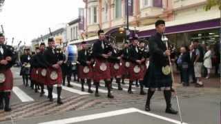 ILT City of Invercargill Highland Pipe Band - Winning, and Innovative, Street March - Timaru 2013