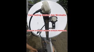 Cara Cangkok LNB Ninmedia dan Kvision