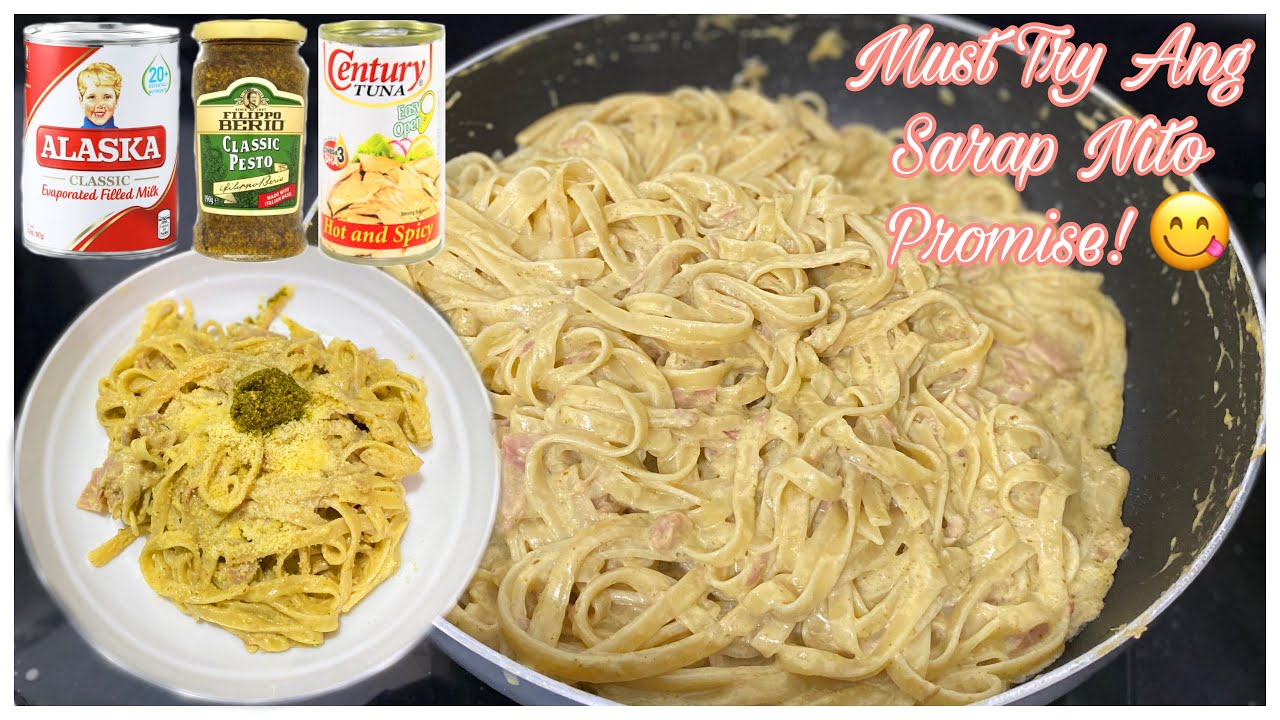 Creamy Tuna & Ham Pesto Pasta Recipe! Quick & Easy To Cook������| YukiVlog - YouTube