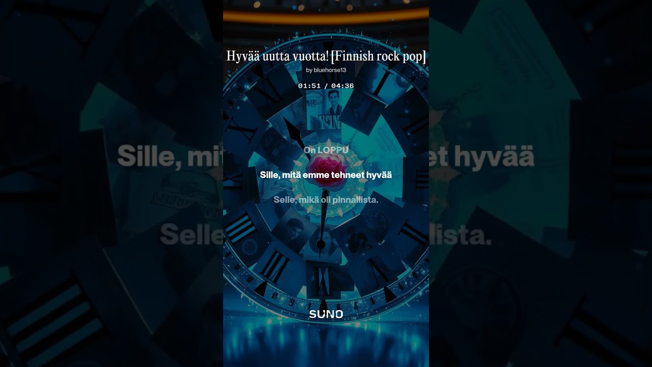 Hyvää uutta vuotta! Finnish rock pop