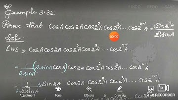 Class 11th MATHS UNIT 3 EXAMPLE 3.32