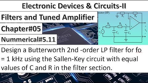Electronic Devices & Circuits-II | Chapter#05 | Nummerical#5.11 | Thomas Floyd | Filter Types
