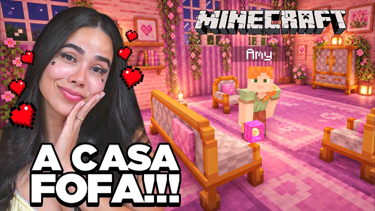 CONSTRUINDO A SALA FOFA NO MINECRAFT