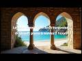 agoon Glow Triple Arch — turquoise dusk soft piano & waves (1 hour)
