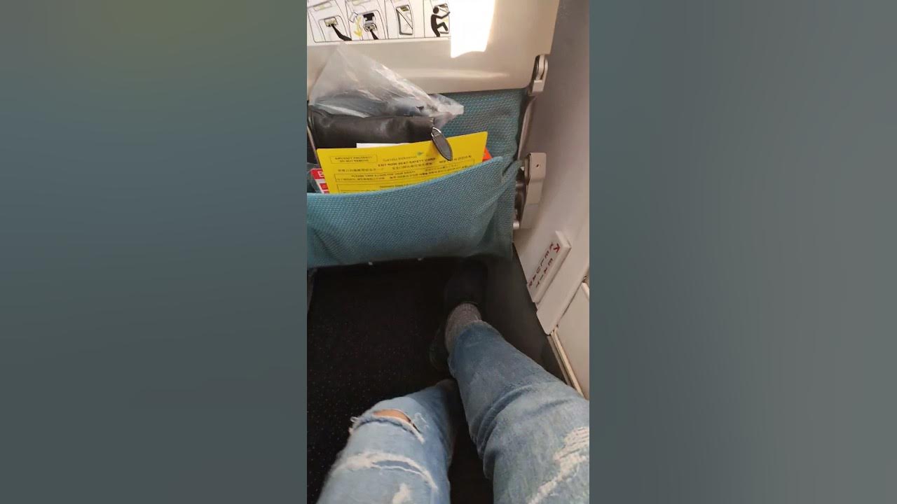 4K emergency exit row seat YouTube