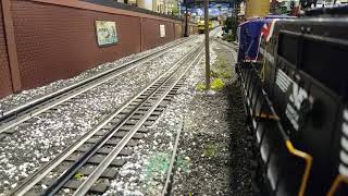 MTH Virginian Heritage Units #1069 SD70ACe's pulling coal on Corner Field Model Railroad Museum