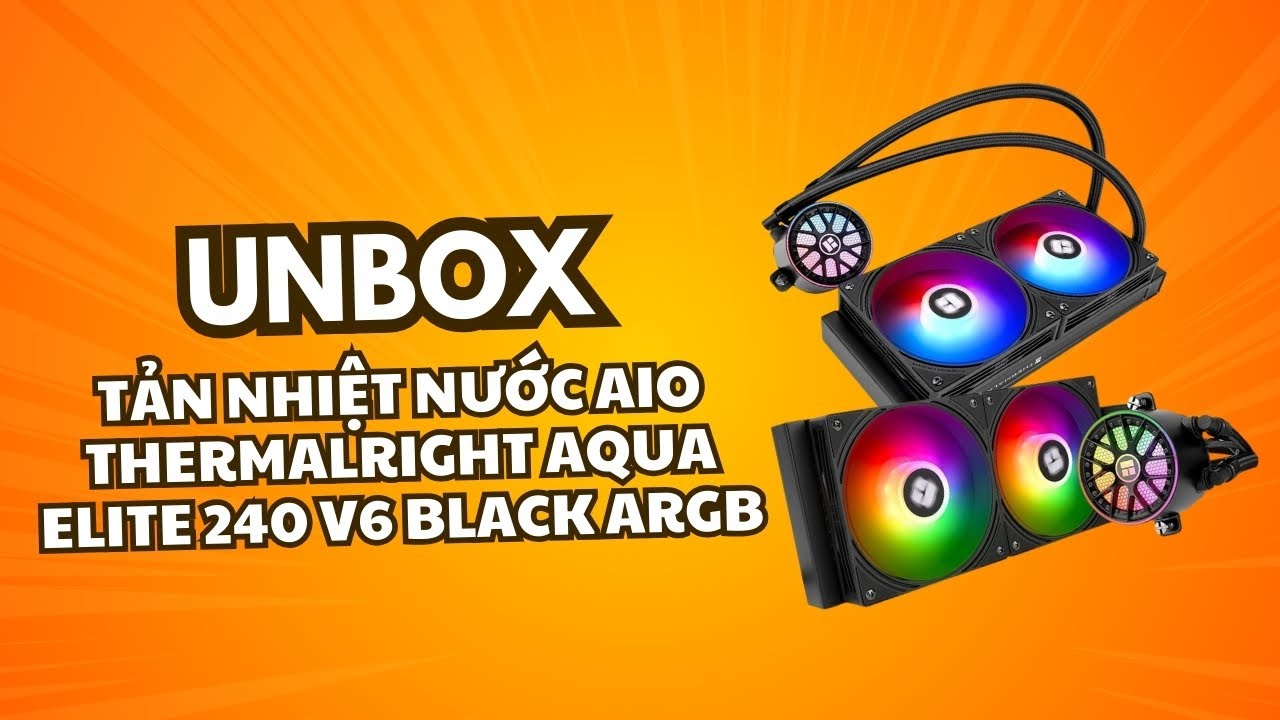 Распаковка Thermalright Aqua Elite 240 V6 BLACK ARGB – стильный двухвентиляторный СЖО-кулер!