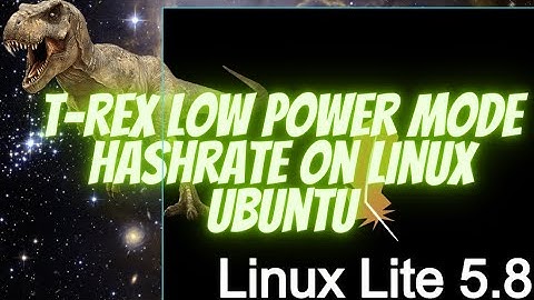 t-rex miner low power hashrate on ubuntu - etherium