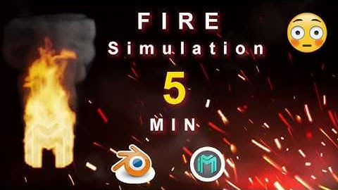 Fire Simulation in 5 Minutes || BLENDER 2.82 _ MALAYALAM