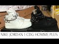 cdg jordan 1 on feet