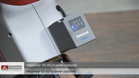 FlyMarker mini: Integrierter Barcodescanner / Integrated barcode scanner