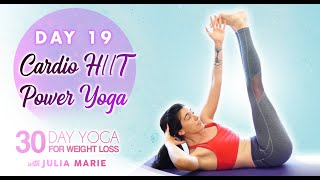 Power Yoga Challenge ♥ Cardio Fat Burning Workout | 30 Day Yoga for Weight Loss Julia Marie, Day 19 screenshot 1