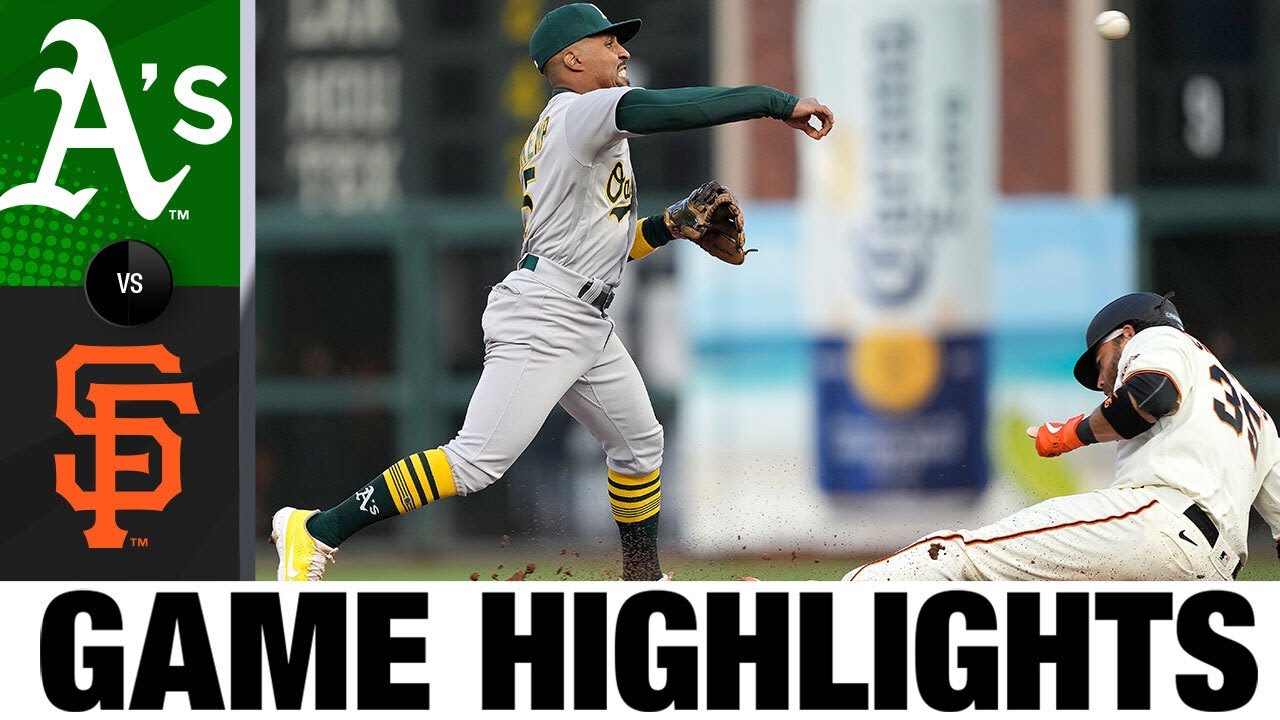 A's vs. Giants Game Highlights (4/27/22) MLB Highlights YouTube