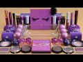 'Fantasy purple' Mixing'Purple'Eyeshadow,Makeup and glitter Into Slime.★ASMR★Satisfying Slime Video