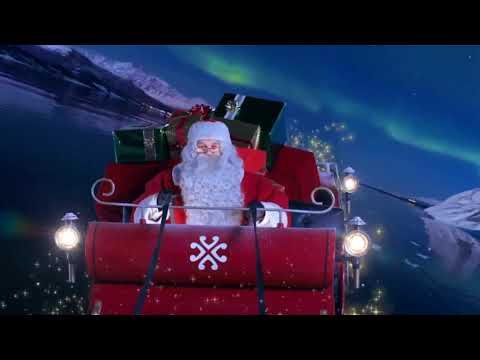 Father Christmas. Santa Claus. Elves and reindeer. A1-A2 video