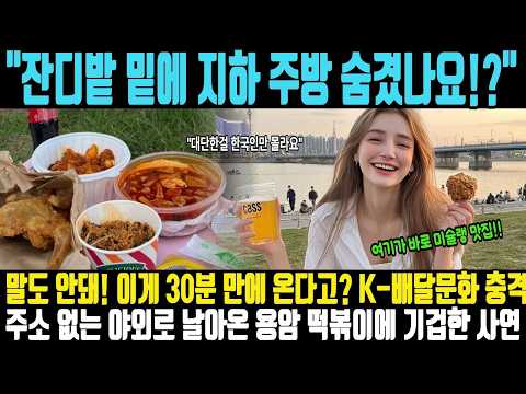 "대단한 걸 진짜 한국인만 몰라요!" 미슐랭 뺨치는 한강 야외 K-배달 인프라를 처음 겪고 프랑스 지식인들 충격받은 사연