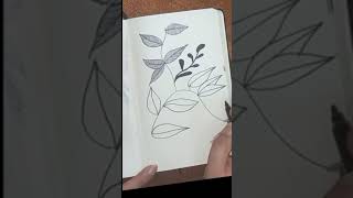 zentangle leaves art tutorial 🎨 🖌 💅 🎨 🖌