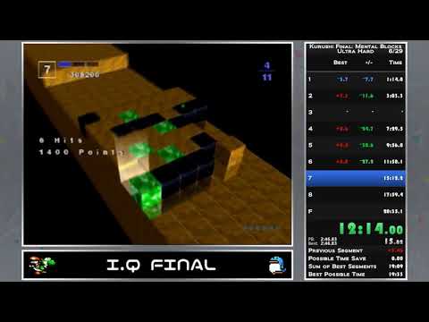 Kurushi Final: Mental Blocks Ultra Hard speedrun 19:46