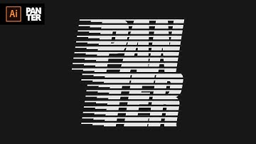 Halftone Line Letter Logo | Adobe Illustrator Tutorial