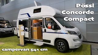 Small campervan Pössl Concorde Compact | only 541 cm | Super Compact | large bathroom and 215 cm bed
