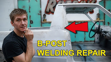 Repairing RUST on a Project Car | B Post Welding Repair on a MK1 Caddy