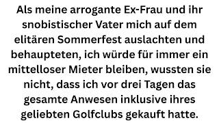 Sie lachten über meine Armut – bis der Golfclub seinen neuen Besitzer vorstellte!