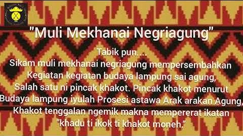 TERBARU!! Ragam Kegiatan Adat Lampung||Muli Mekhanai Negriagung