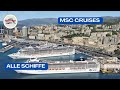 MSC - Alle Schiffe von Armonia bis World Europa  /  All ships from Armonia to World Europa