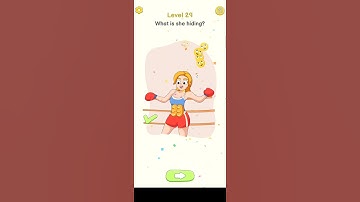 Delete Puzzle: Erase One Part Level 29 | Delete Puzzle: Erase One Part What is she hiding?