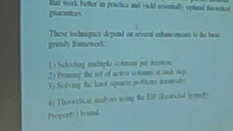 Nafise: Sparse decoding overview 3/7
