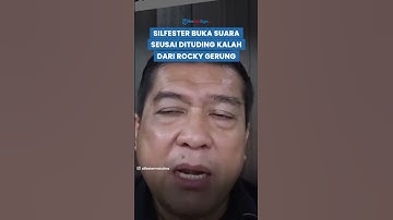 KLARIFIKASI Silfester Matutina seusai Ngamuk Dituding Kalah Debat dengan Rocky Gerung