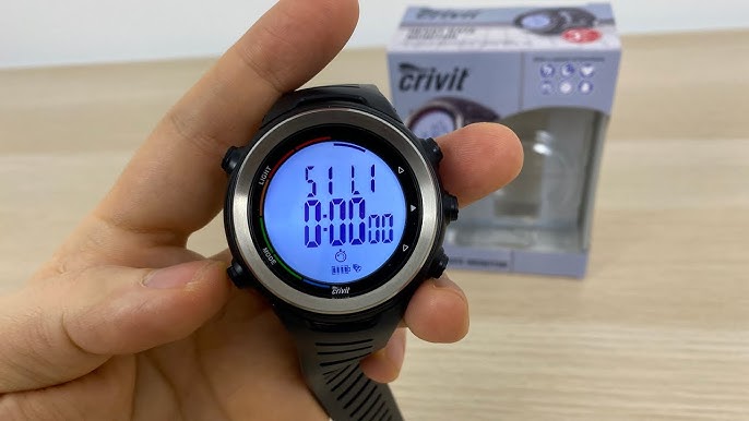 Crivit watch with heart rate monitor from LIDL (English review) - YouTube