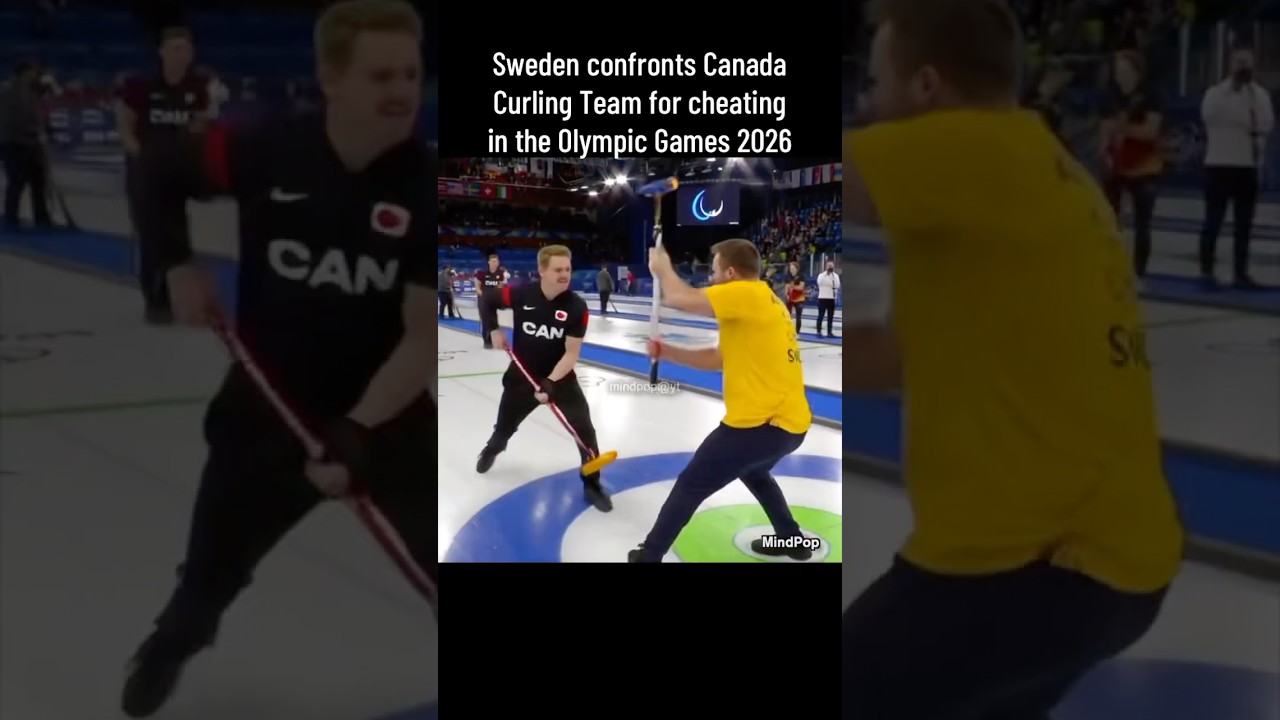 Sweden in fight with Canada for Curling Cheating - Olympics 2026 (Parody)