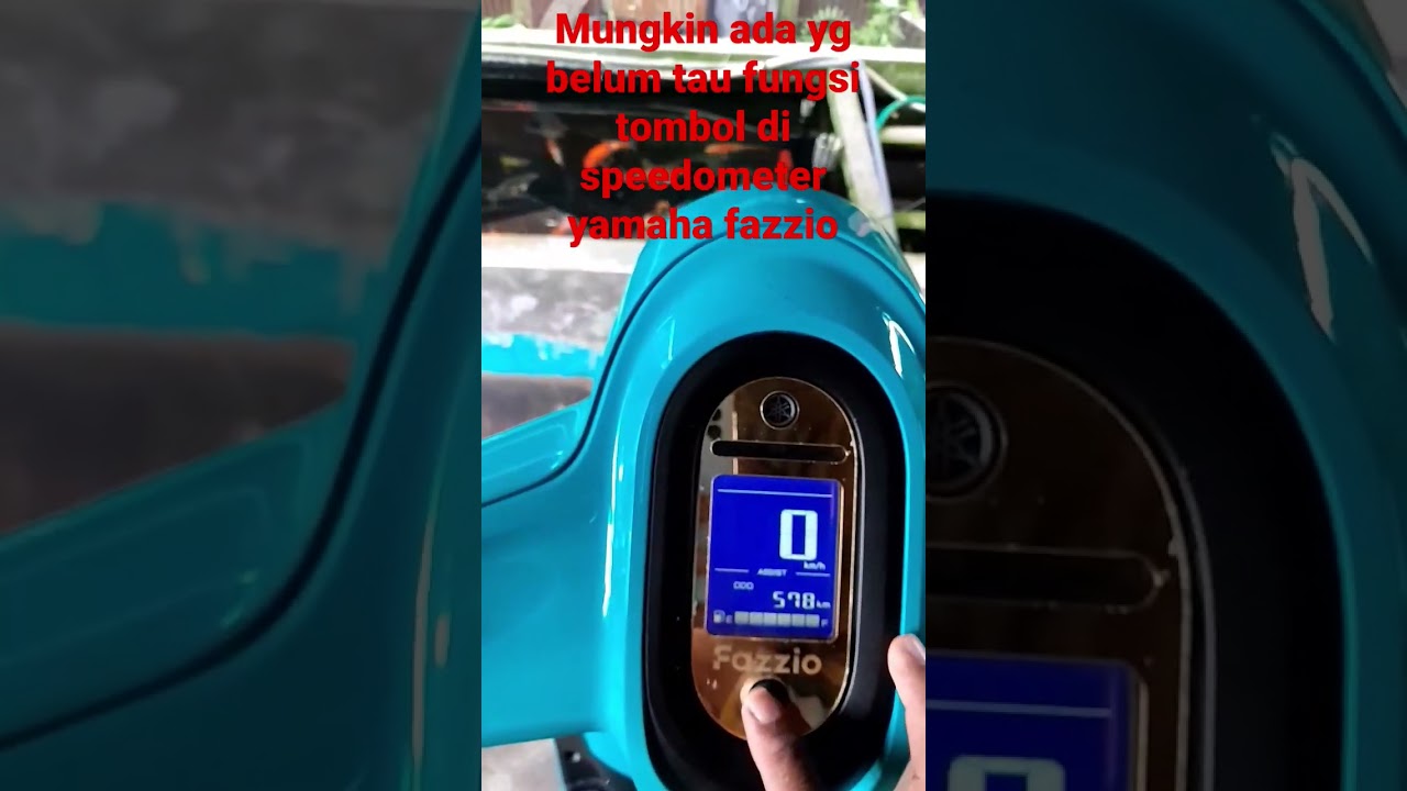 Fungsi tombol speedo meter yamaha Fazzio YouTube