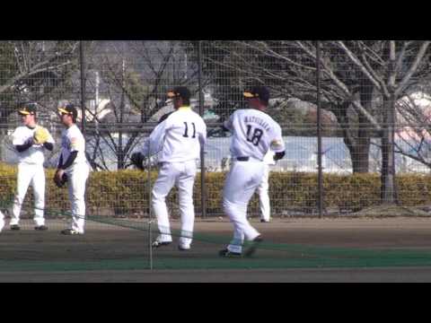 松坂大輔   遠くでキャッチボール！SoftBank HAWKS  Spring Camp 2017