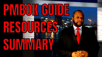 PMBOK Guide Resource Management: 1 Minute+ Summary: PMP Exam