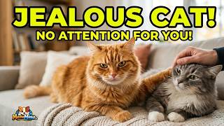 Jealous Cat Interrupts Owner Attention Seeker