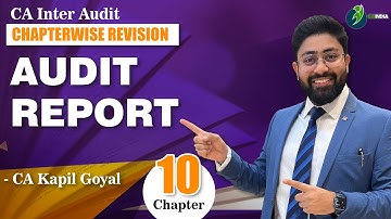 Audit report Full chapter 100% Conceptual Revision | CA Inter | CA Kapil Goyal