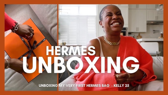 Hermès Unboxing, Hermès Kelly 35 CM Blue Jean