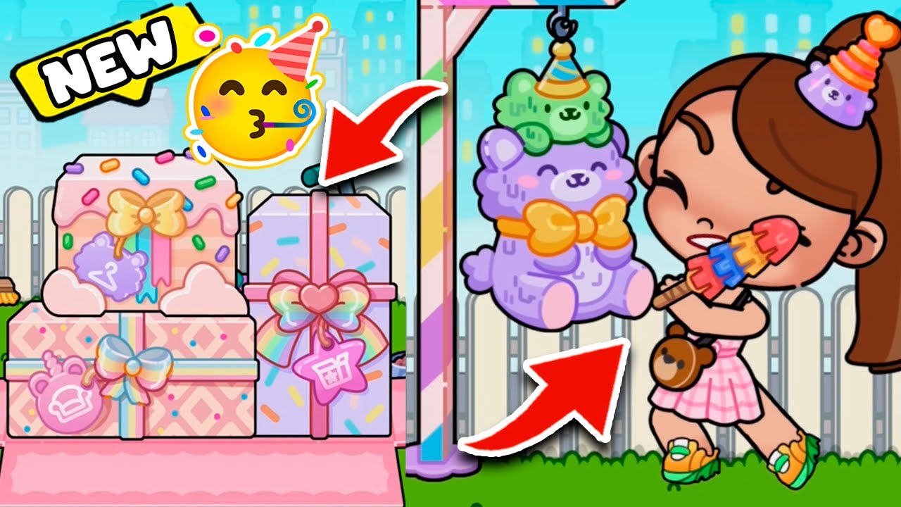 NEW BIRTHDAY ITEMS 🥳 TO DECORATE A PARTY IN THE PAZU AVATAR WORLD GAME ...