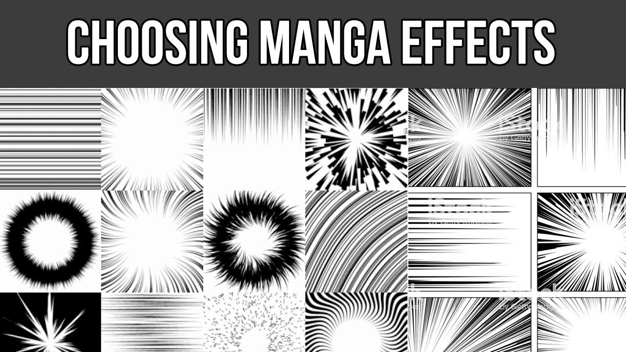 HOW TO DRAW SPEED IMPACT LINES FOR (MANGA AND COMICS) 