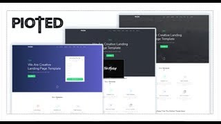 Pioted - Responsive Bootstrap 4 Landing Template | Themeforest Templates