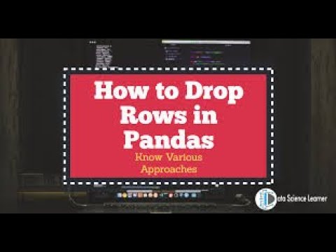 Pandas Python -How to delete rows from a dataframe