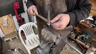 Bladesmithing | Integral Damascus Hunting Knife | Part 4.5