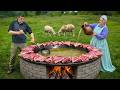 Cooking A Massive Lamb Pilaf For a Mountain Village Feast!