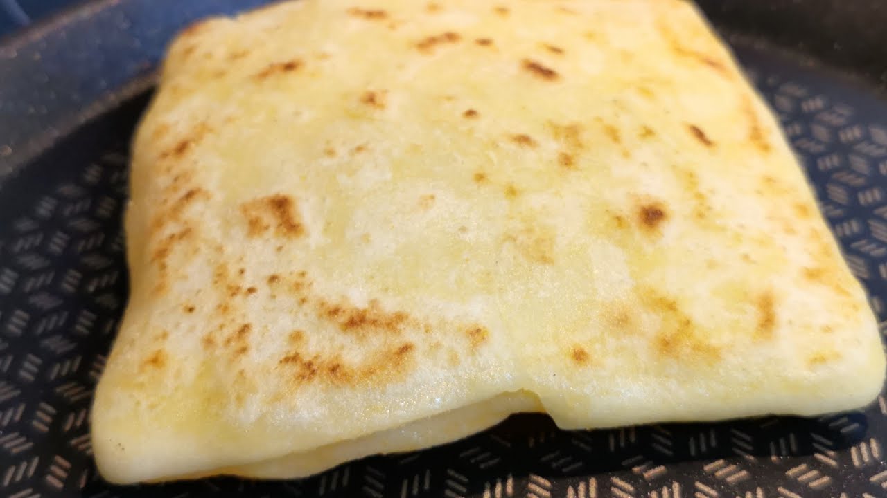 مسمن رغايف بدون جلوتين وعامر مورق تنتفخ مثل البالون إقتصادي نتيجة روعة Msemen sans gluten/glutenvrij