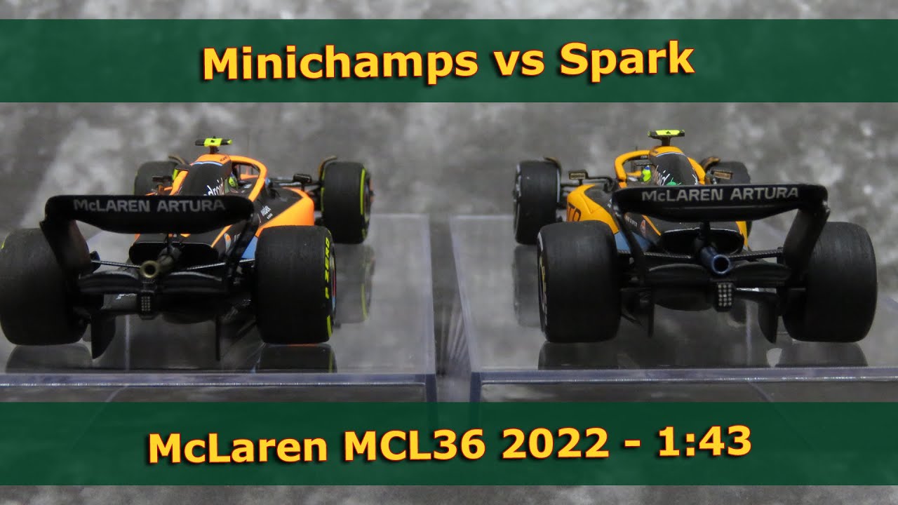 McLaren MCL36 - Lando Norris - Bahrain & Australian GP 2022 - Spark &  Minichamps 1:43 model cars