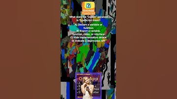 TypeScript What does the export keyword in TypeScript mean